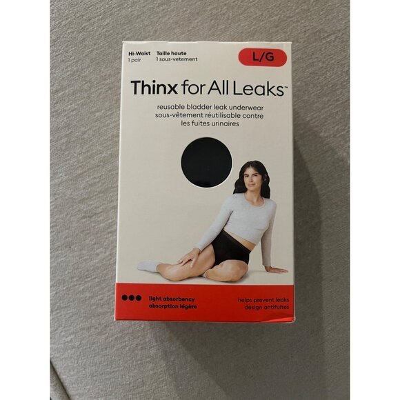 Thinx for all Leaks Bladder Underwear Size large - Picture 1 of 6